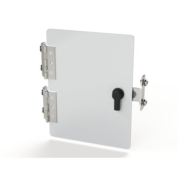 Panel, 8-1/2 in. H x 6-1/2 in. W x 0.08 in. L, Carbon Steel